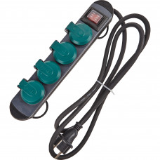 Удлинитель с заземлением Electraline на 4 розетки 1.8 м IP44