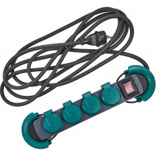 Удлинитель с заземлением Electraline на 4 розетки 4 м IP44