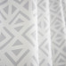 Штора на ленте блэкаут Треугольники 200x280 см цвет серый