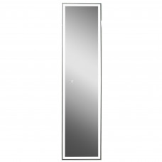 Шкаф зеркальный подвесной Montero Black LED с подсветкой 40х160 см цвет черный