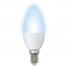 Лампа светодиодная Volpe E14 220-240 В 6 Вт свеча матовая 600 лм холодный белый свет