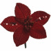 Украшение ёлочное «Цветок», 10 см, полиэстер, цвет в ассортименте