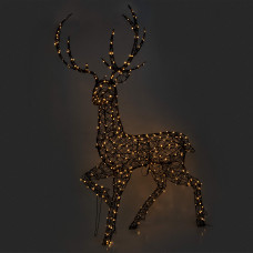 Светящаяся уличная фигура «Олень» 400 LED, 200 см, цвет коричневый, тёплый белый свет