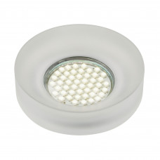 Светильник точечный встраиваемый DLS-N101 с LED-подсветкой под отверстие 65 мм, 1.7 м², цвет прозрачный