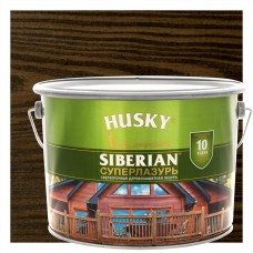 Лазурь для дерева Husky Sib «Суперлазурь» полуглянцевая палисандр 9 л