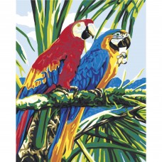 Картина по номерам Тропические друзья 40х50 см