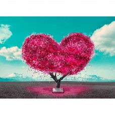 Картина на холсте Постер-лайн Дерево любви 50x70 см