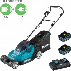 Газонокосилка аккумуляторная Makita DLM382CM2 36 В 38 см АКБ и ЗУ в комплекте