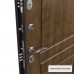 Дверь входная металлическая Страйд Летиция 860 мм левая цвет орех