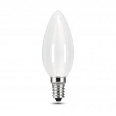 Лампа светодиодная Gauss Filament Milky Е14 9 Вт свеча нейтральный белый свет, для диммера