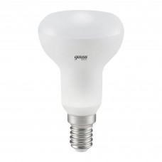 Лампа светодиодная Gauss R50 E14 170-240 В 7.5 Вт гриб матовая 750 лм, теплый белый свет