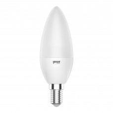 Лампа светодиодная Gauss E14 170-240 В 7.5 Вт свеча матовая 600 лм, теплый белый свет