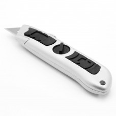 Нож строительный Vira Quick-Open алюминиевый корпус трапециевидное лезвие 19 мм