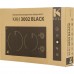 Варочная панель электрическая Kitll KHH 3002 BLACK 2 конфорки 30x52 см цвет чёрный