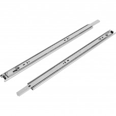 Комплект шариковых направляющих полного выдвижения EDS Chrome EDS-35 35/500 мм сталь, цвет серебро Комплект шариковых направляющих полного выдвижения EDS Chrome EDS-35 35/500 мм сталь, цвет серебро