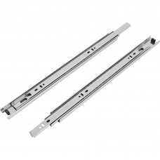 Комплект шариковых направляющих полного выдвижения EDS Chrome EDS-35 35/400 мм сталь, цвет серебро Комплект шариковых направляющих полного выдвижения EDS Chrome EDS-35 35/400 мм сталь, цвет серебро