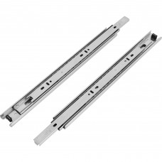 Комплект шариковых направляющих полного выдвижения EDS Chrome EDS-35 35/350 мм сталь, цвет серебро Комплект шариковых направляющих полного выдвижения EDS Chrome EDS-35 35/350 мм сталь, цвет серебро