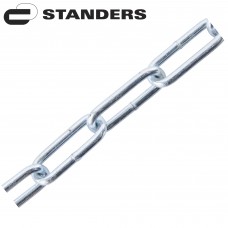 Цепь Standers оцинкованная сталь длинное звено 4 мм 5 м/уп.