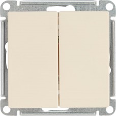Переключатель встраиваемый Schneider Electric W59 2 клавиши цвет слоновая кость