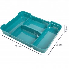 Органайзер для мелочей 39x29x5.5 см пластик цвет разноцветный