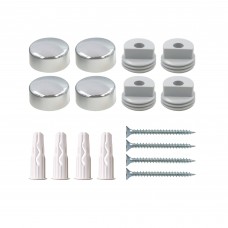 Крепление для зеркала 18 мм металл/пластик гладкое цвет хром 4 шт. Крепление для зеркала 18 мм металл/пластик гладкое цвет хром 4 шт.