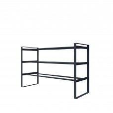 Обувница телескопическая Otto 3 полки 40x70 см сталь цвет чёрный