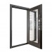 Дверь входная металлическая Порта Р-3 Graphite Pro/ Wenge Veralinga 880 мм правая