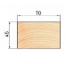 Брусок строганый 45х70x2000 мм лиственница