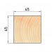 Брусок строганый 45х45x3000 мм лиственница