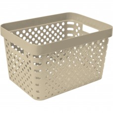 Корзина Eternity 36x27x22 см 17 л пластик цвет бежевый Корзина Eternity 36x27x22 см 17 л пластик цвет бежевый
