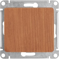 Переключатель встраиваемый Schneider Electric Glossa 1 клавиша цвет дуб