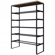 Обувница Otto 6 полок 86x65x25 см металл цвет чёрный