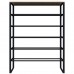 Обувница Otto 6 полок 86x65x25 см металл цвет чёрный