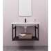 Опора для раковины Ferro 80 см цвет чёрный