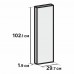 Дверь для шкафа Delinia ID «Мегион» 30x102.4 см, МДФ, цвет тёмно-серый