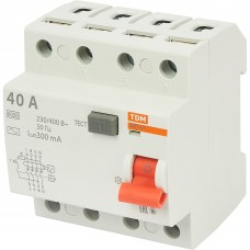 УЗО TDM Electric ВД1-63 4Р 40 А 300 мА 4.5 кА AC SQ0203-0037