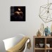 Картина на стекле Кот с бабочкой 40x40 см
