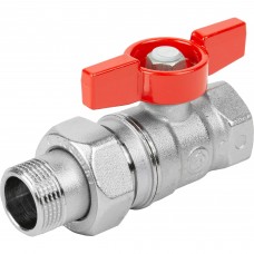 Кран шаровый со сгоном Giacomini 3/4", хромированная латунь R259D