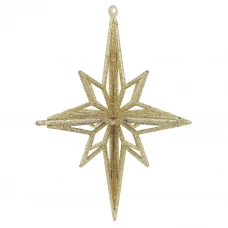 Новогоднее украшение Ромб 12x12 см цвет золотой