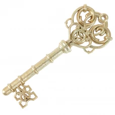 Новогоднее украшение Ключик 15x6 см цвет золотой