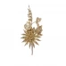 Новогоднее украшение Цветок искусственный 261902 19x11 см цвет золото