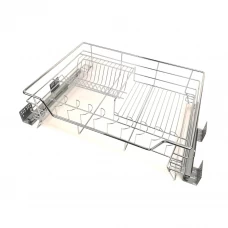 Корзина-сушка выдвижная Jet 80 см с доводчиком цвет хром Корзина-сушка выдвижная Jet 80 см с доводчиком цвет хром