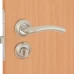 Дверные ручки 26 SN, с запиранием, комплект, цвет никель
