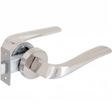 Дверные ручки 381 SN, без запирания, комплект, цвет никель