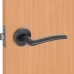 Дверные ручки 11 BL, без запирания, комплект, цвет черный