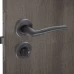 Дверные ручки 11 BL, с запиранием, комплект, цвет черный