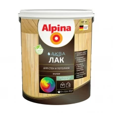 Лак для стен акриловый Alpina Аква-лак цвет прозрачный полуматовый 2.5 л Лак для стен акриловый Alpina Аква-лак цвет прозрачный полуматовый 2.5 л