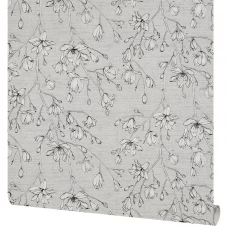 Обои флизелиновые Inspire Lafleur серые 1.06 м 98177 Обои флизелиновые Inspire Lafleur серые 1.06 м 98177