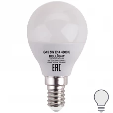 Лампа светодиодная Bellight Е14 шар 5 Вт 430 Лм нейтральный белый свет