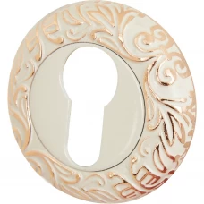 Накладка на цилиндр Q17W/P ø55 мм цвет бело-золотой